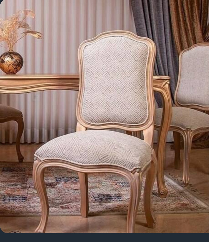 میزو صندلی نهار خوری ست ۶نفره مدل کویین فرانسوی با بهترین متریال