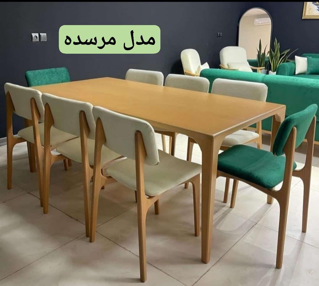 میز و صندلی نهار خوری ست ۸نفره مدل مرسده با متریال مرغوب