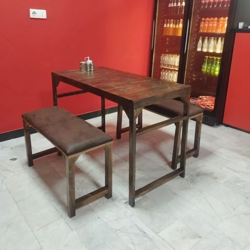 میز و صندلی نهار خوری مدل نیمکتی ست ۴نفره با متریال مرغوب