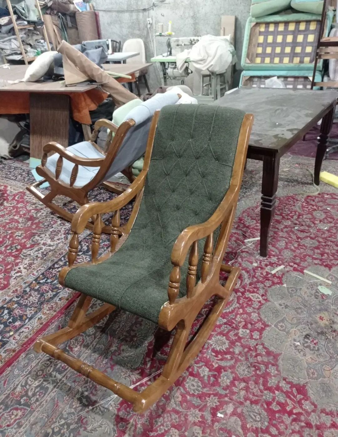 صندلی راک ریلکسی مدل دسته خراطی یه کار شیک و خاص با متریال مرغوب