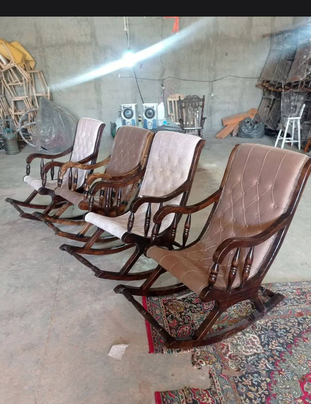 صندلی راک ریلکسی مدل دسته خراطی یه کار شیک و خاص با متریال مرغوب