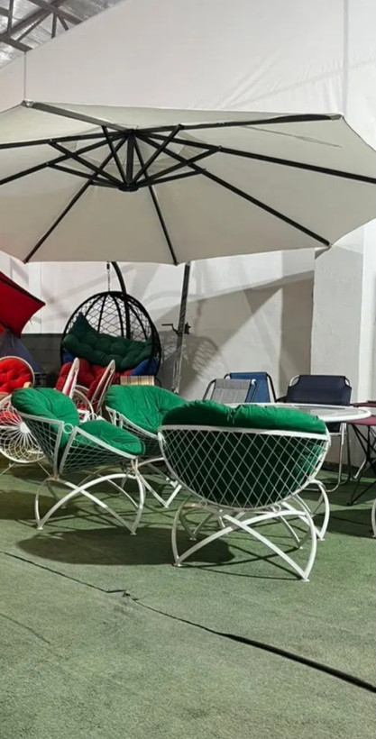 میزو صندلی باغی ست ۸نفره مدل مهتاب بارنگ کوره ای و بدون هیچگونه زنگزدگی