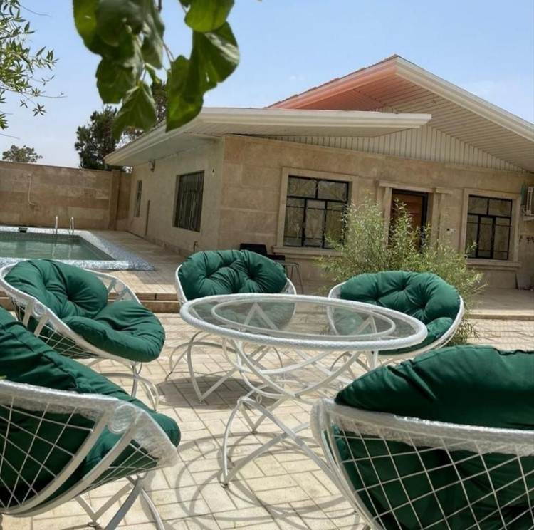 میز وصندلی باغی ست۸نفره مدل مهتاب رنگ کوره ای و بدون هیچگونه زنگزدگی