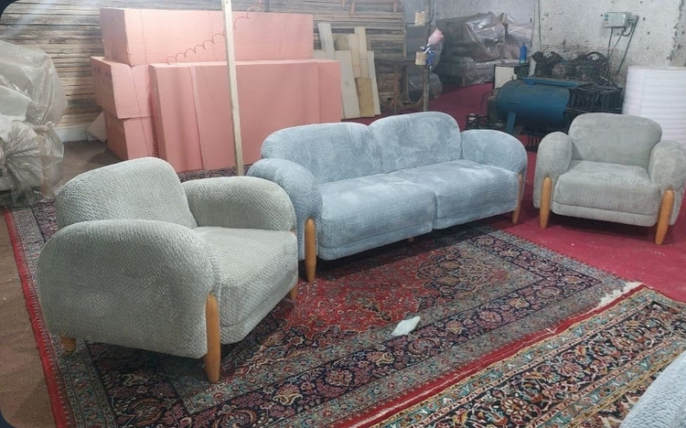 مبل راحتی ۸نفره مدل پاندا با بهترین متریال چوب و پارچه نانو و قابل شستشو