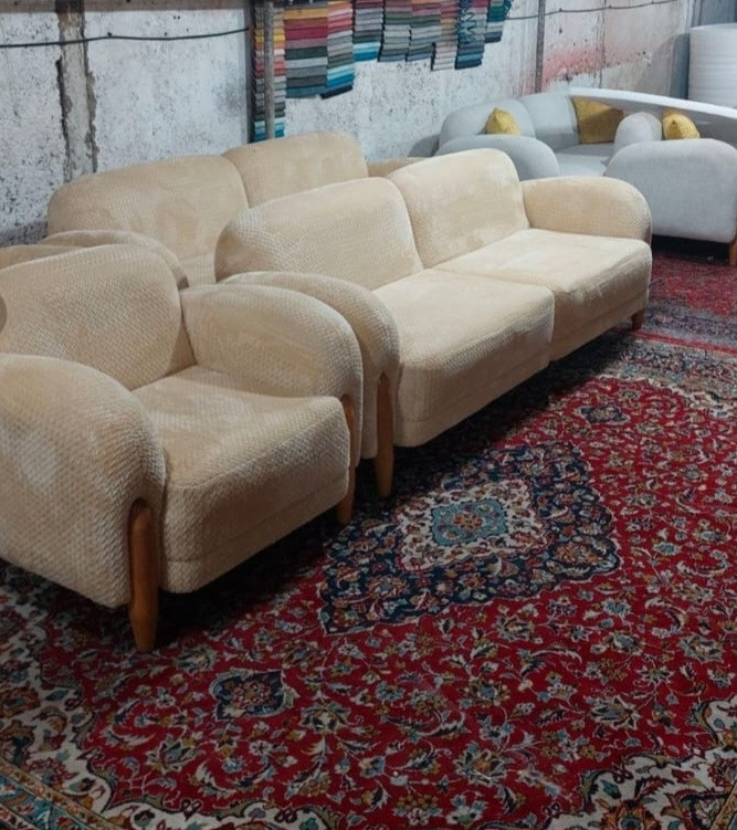 مبل راحتی ۸نفره مدل پاندا با بهترین متریال چوب و پارچه نانو و قابل شستشو